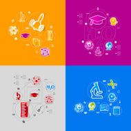 Education sticker infographic N98