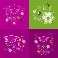 Education sticker infographic N103