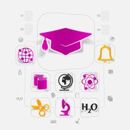 Education sticker infographic N104