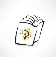 electric book grunge icon
