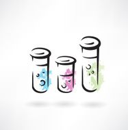 test-tube grunge icon N2