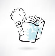 chemistry book grunge icon
