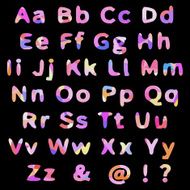 Vector Alphabet Set with geometrical pattern N2