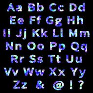 Vector Alphabet Set with geometrical pattern N4