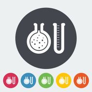 Chemisty flat icon N2