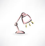 reading-lamp grunge icon