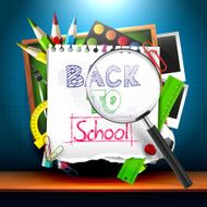 Back to school - vector background N12