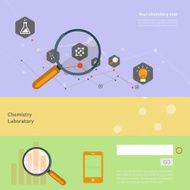 Set of flat design concepts for web and printing N4