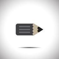 flat pencil vector icon