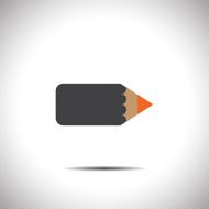 pencil vector icon with flat look