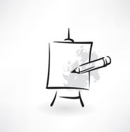 easel grunge icon