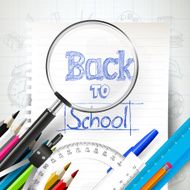 Back to school - vector background N13