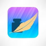 feather and ink icon