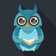 Owl with book N2