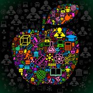 Background school apple colour N2