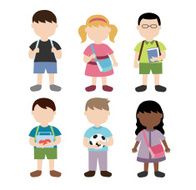 school children illustration N6