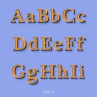 Retro Style Alphabet
