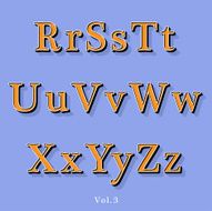 Retro Style Alphabet N3