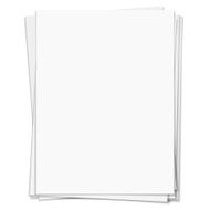 White notebook paper isolated on white background