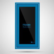 blue square frame