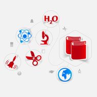 Education sticker infographic N108