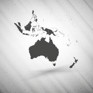 Australia map on gray background grunge texture vector illustration