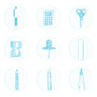 Icons of stationery