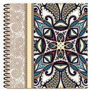 design of spiral ornamental notebook cover N3