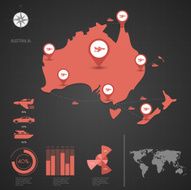 Australia map Illustration N2