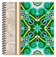 design of spiral ornamental notebook cover N6