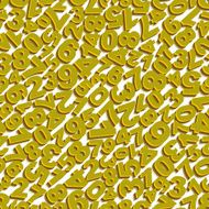 Numbers Seamless pattern Vector illustration