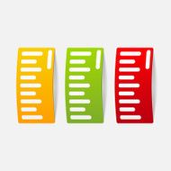 realistic design element ruler N10