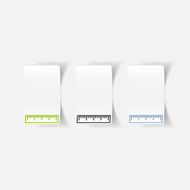 realistic design element ruler N12