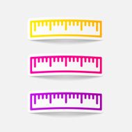 realistic design element ruler N13