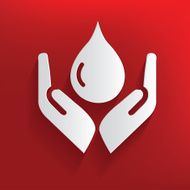 Water on red background clean vector