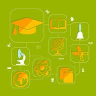 Education flat infographic N27