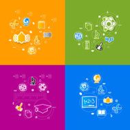 Education sticker infographic N120
