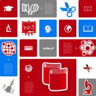 Education sticker infographic N123