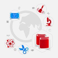 Education sticker infographic N127