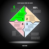 Diagram infographic for business project