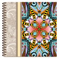 design of spiral ornamental notebook cover N9