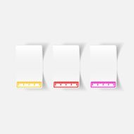realistic design element ruler N18