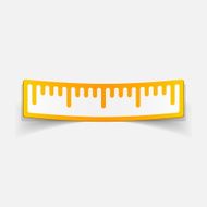 realistic design element ruler N21