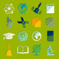 Set of education flat icons N66