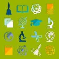 Set of education flat icons N70