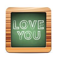 blackboard love you