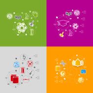 Education sticker infographic N140