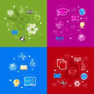 Education sticker infographic N147