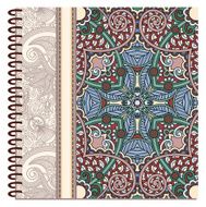 design of spiral ornamental notebook cover N11