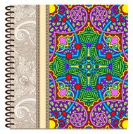 design of spiral ornamental notebook cover N14